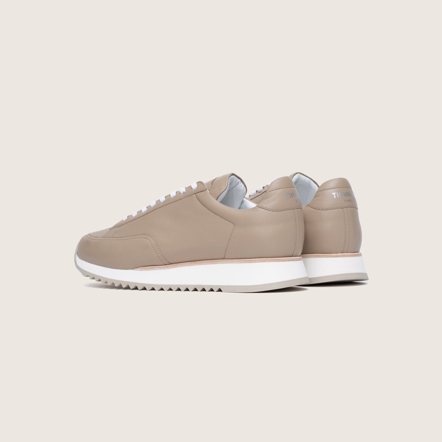 Timothée Paris CABOURG CLOUD Taupe Leather Sneakers