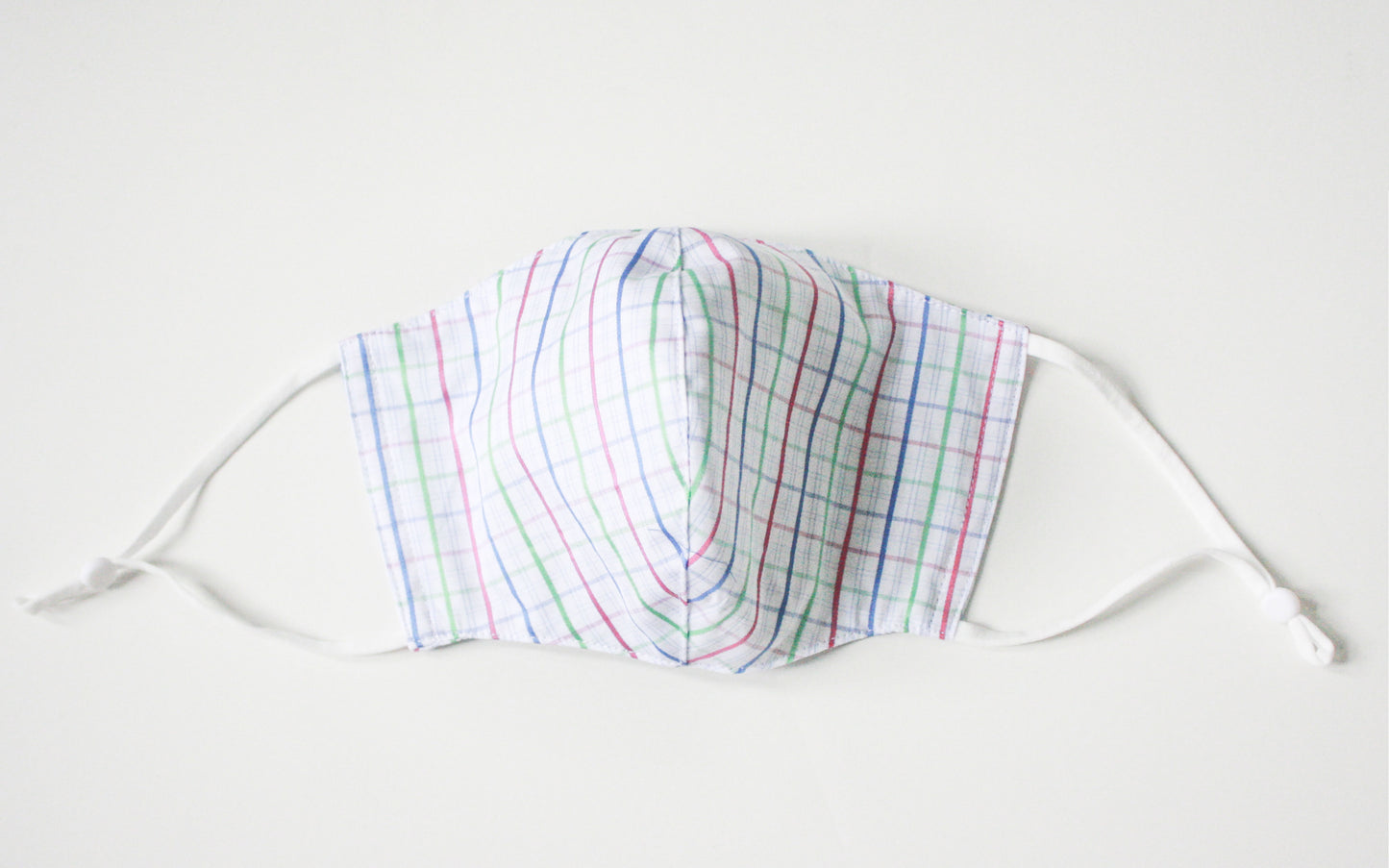 Multi Colour White Check Face Mask