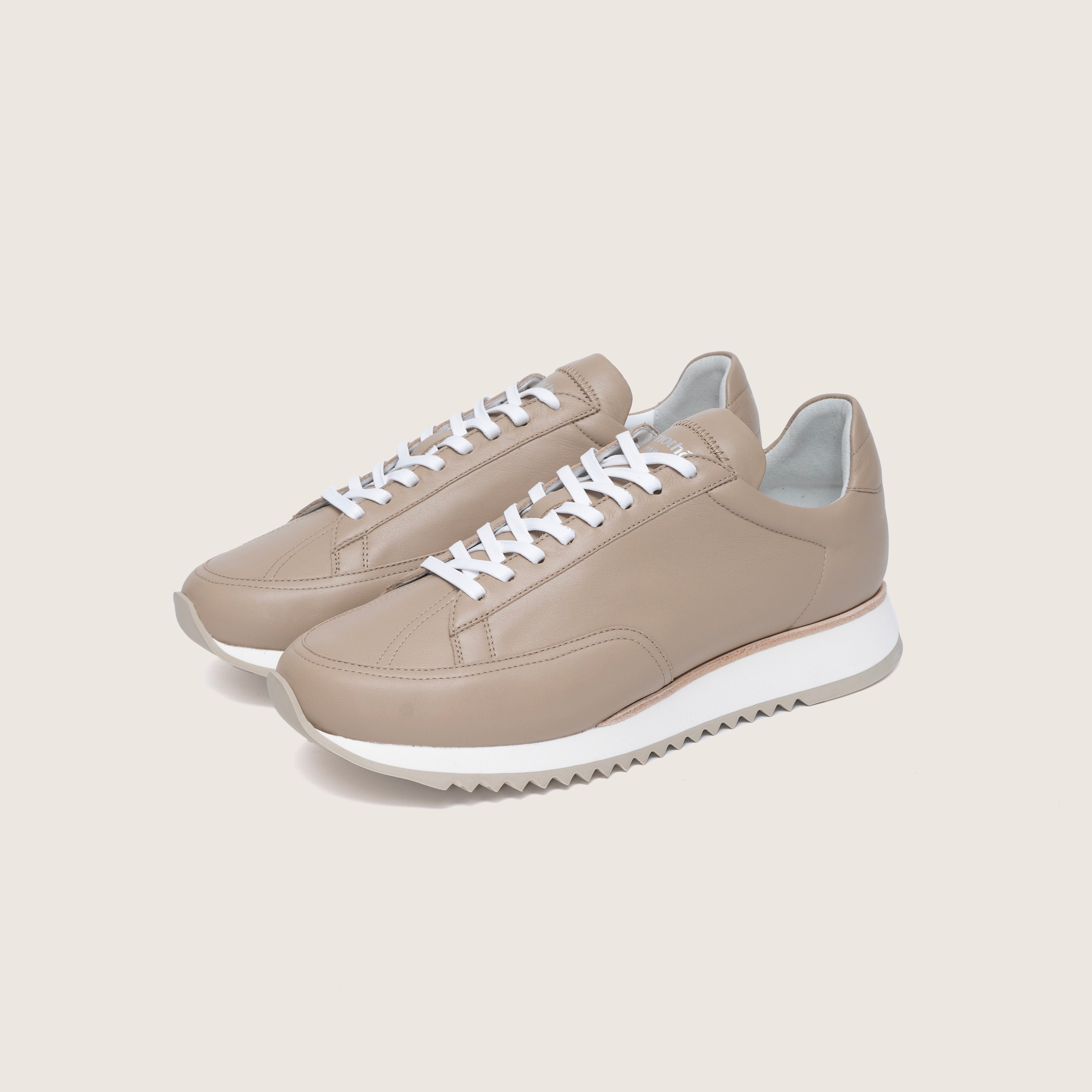 Timothée Paris CABOURG CLOUD Taupe Leather Sneakers – Q MENSWEAR