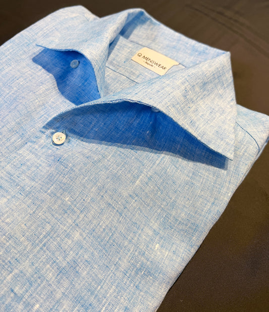 Solbiati One Piece Collar Linen Shirt