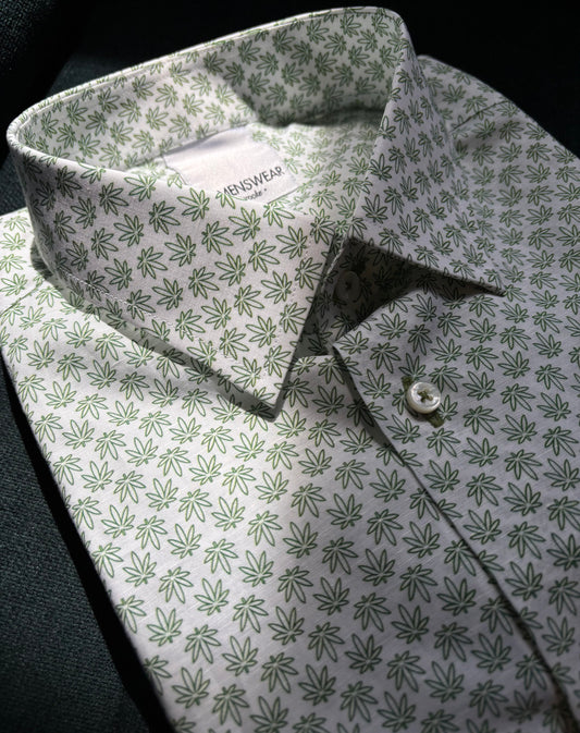 Botanical Linen Casual Shirt