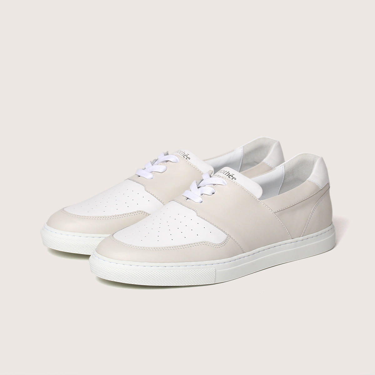 Timothée Paris PYLA Vanilla White Leather Sneakers – Q MENSWEAR