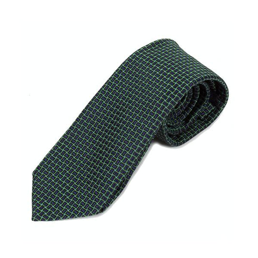 Blue Green Web Silk Tie