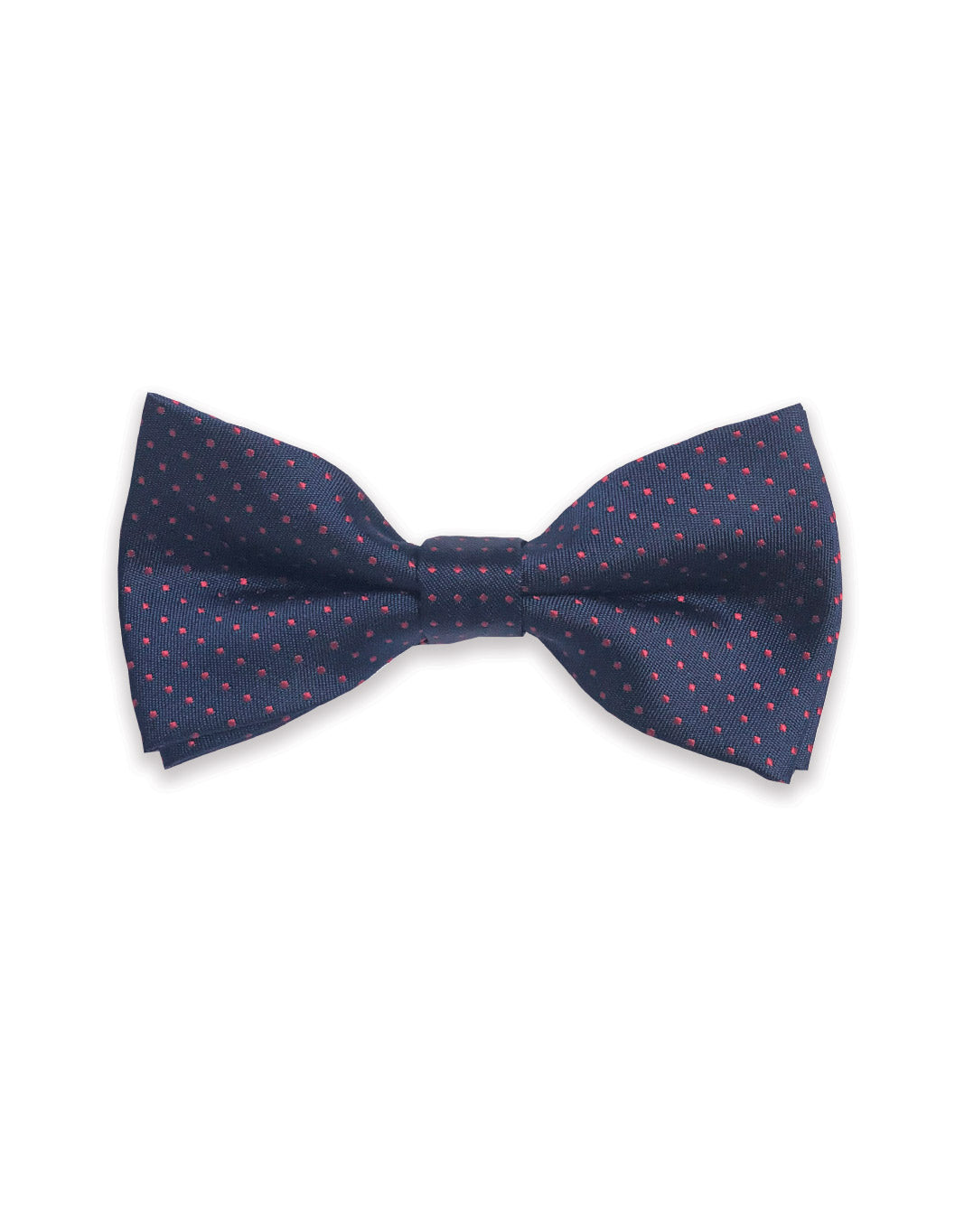 Navy with Red Dots Bow Tie