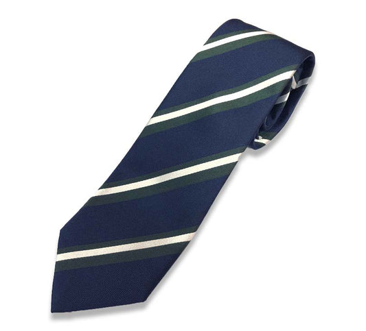 Navy Blue And Green Tie