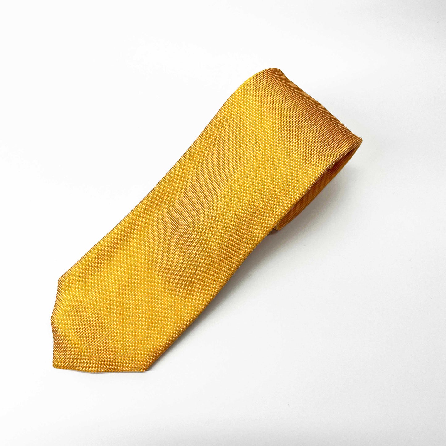 Yellow Texture Silk Tie