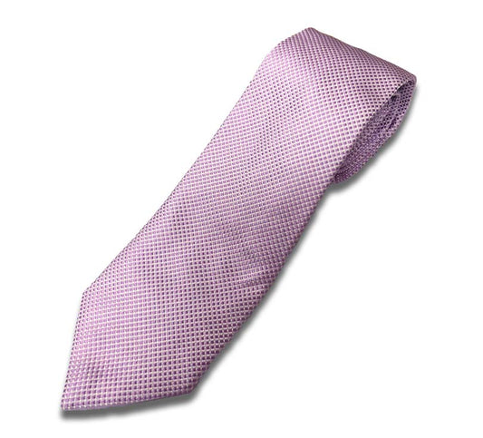Pink Dobby Silk Tie