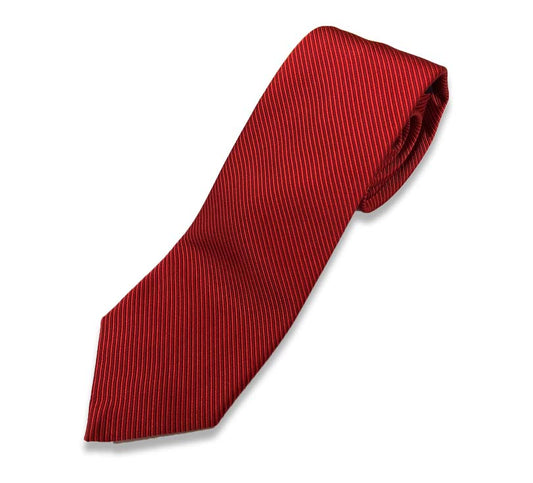 Red Stripe Silk Tie